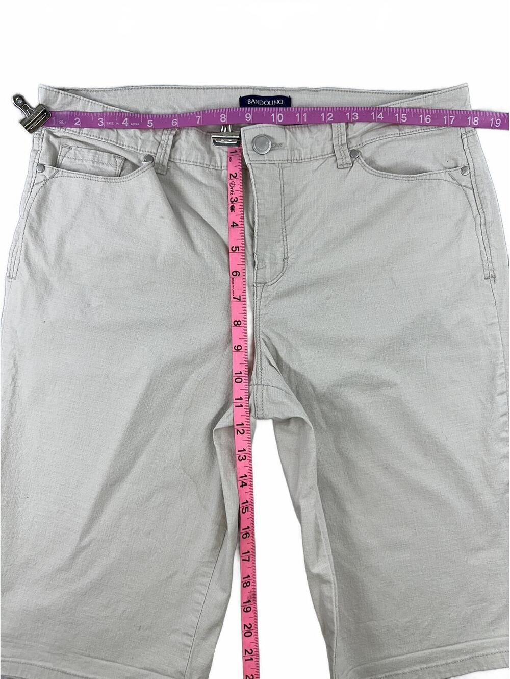 Bandolino Riley Light Gray Casual Bermuda Shorts - Picture 3 of 8